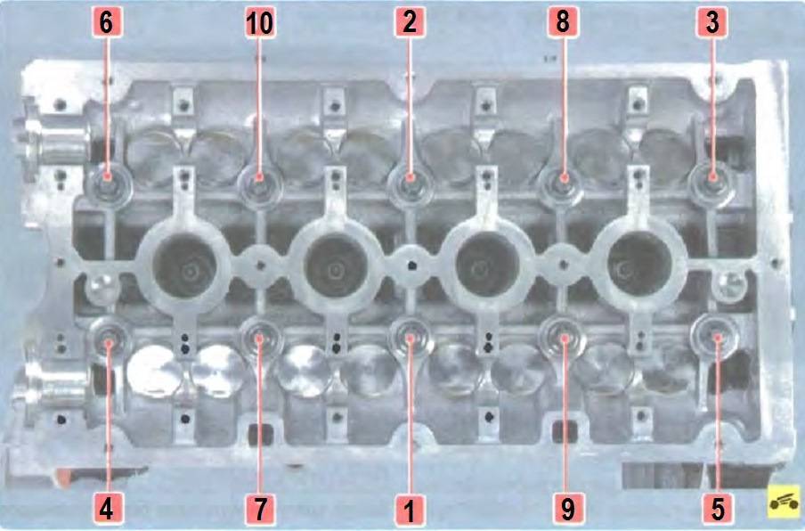 Порядок и момент затяжки гбц на ваз-2112 с 16-ю клапанами болты