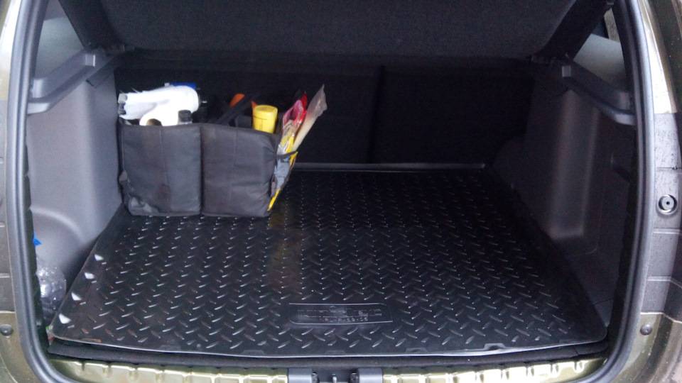 Багажник renault duster: объем, размер, фото, коврик, замок и прочее