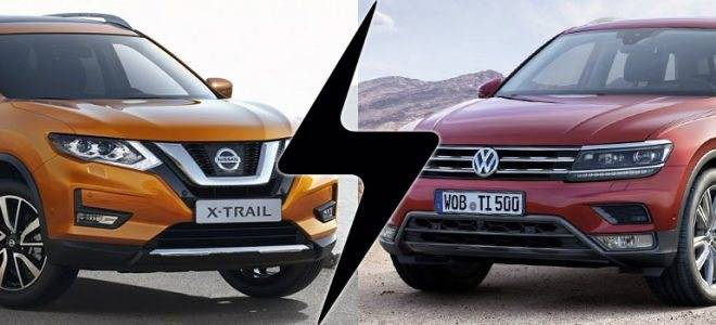 Какой автомобиль лучше: nissan x-trail или volkswagen tiguan