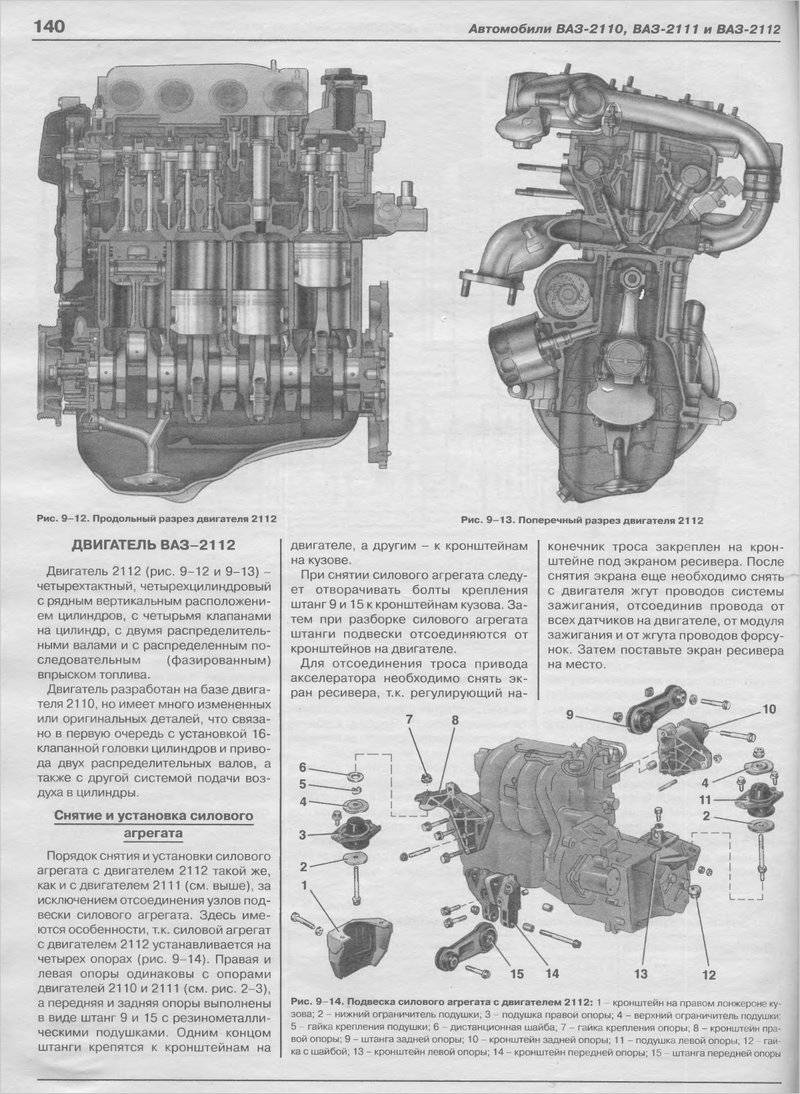 Двигатели ваз-2112 16 клапанов: характеристики, 124 и 2112