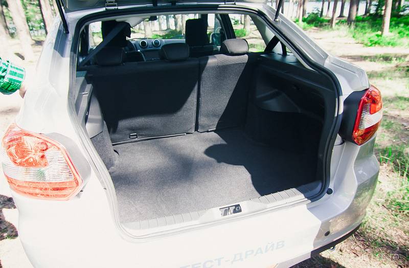 Багажник лада гранта седан и лифтбек: объём в литрах, размеры, аксессуары (замок, коврик, освещение, прочее), способы доработки