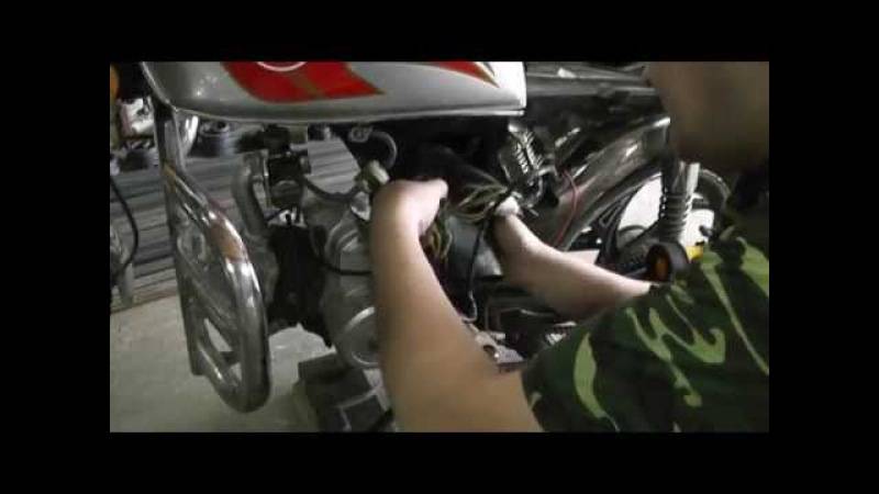 Обслуживание поролонового воздушного фильтра мокика, мотоцикла
