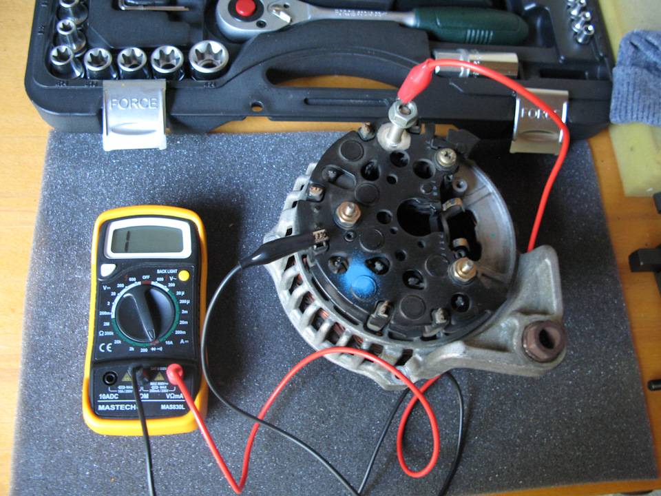 Как проверить диодный мост генератора мультиметром или лампочкой не выпаивая или на снятом » автоноватор