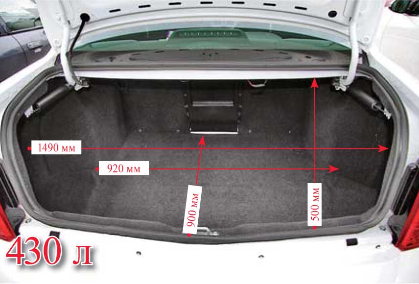 Объем багажника ваз 2113, 2114, 2115 в литрах - размеры и габариты