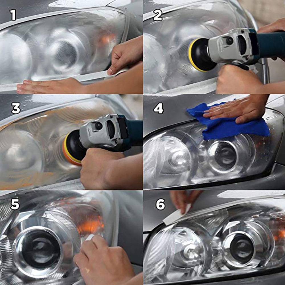 Как выполнить полировку фар автомобиля в домашних условиях