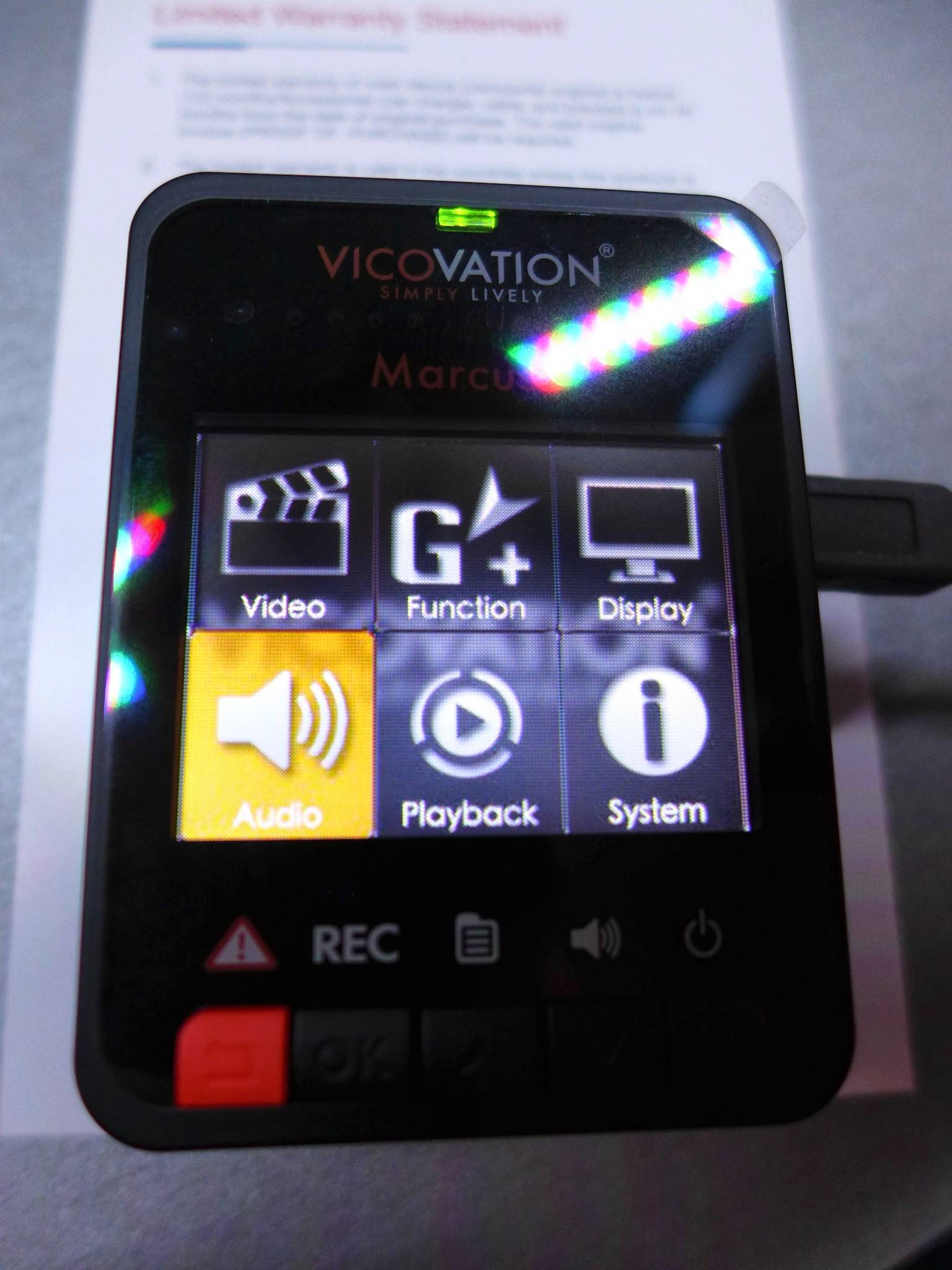Тест видеорегистратора vicovation vico-marcus 4: широта формата