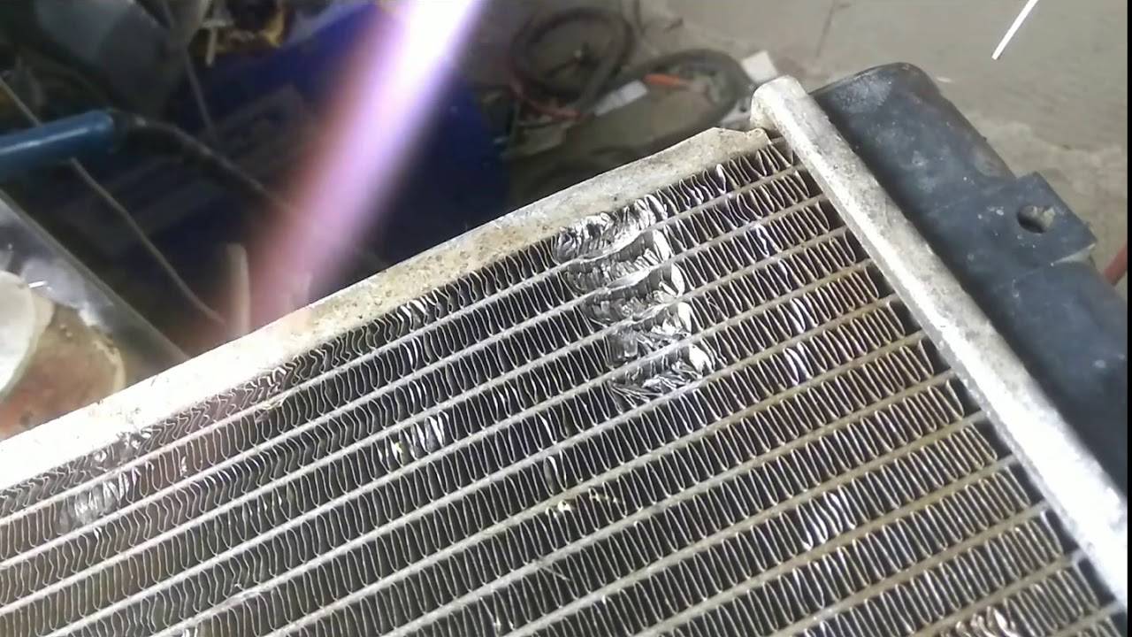 Как запаять алюминиевый радиатор в домашних условиях - чем отремонтировать: удалить окисление, заклеить дырку и устранить течь
