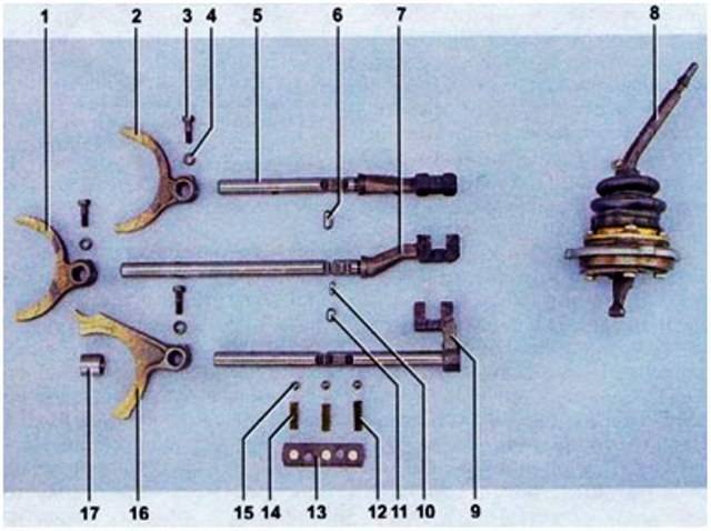 Рычаг кпп ваз 2107 схема сборки