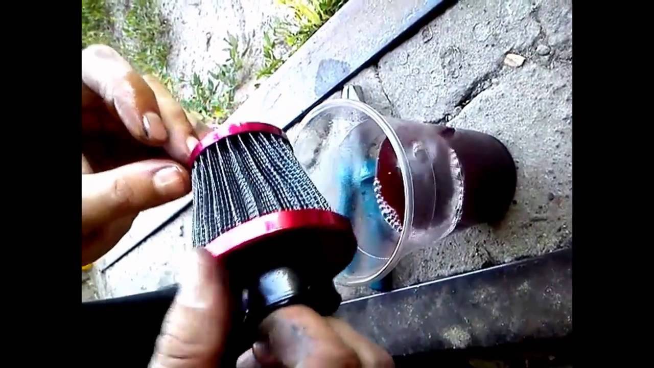 Как сделать воздушный фильтр на скутер своими руками