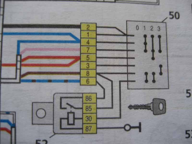 Схема фишки замка зажигания ваз 2110