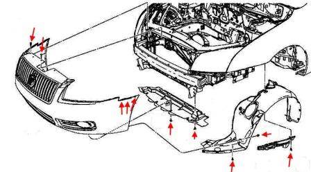 Как снять передний и задний бампер ford fiesta (2002-2008)