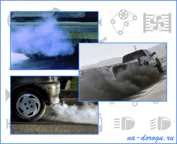 Дым из выхлопной трубы бензинового двигателя: причины и последствия - информация - резина топ