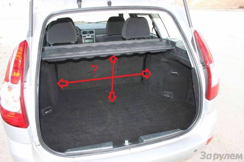 Размер багажника лада калина хэтчбек - автомобильный портал automotogid