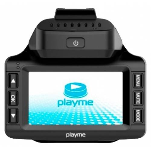 Обзор автомобильного гибридного видеорегистратора playme mark