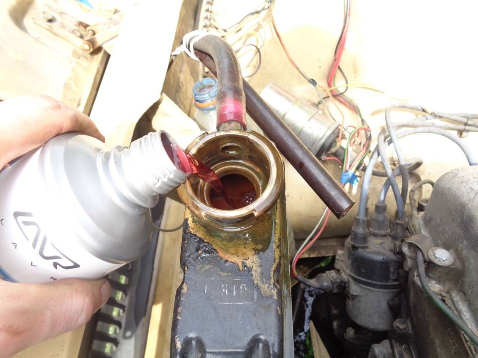 Как промыть систему охлаждения двигателя