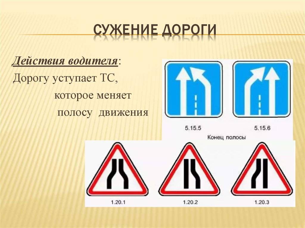 Кто уступает при сужении дороги | avtonauka.ru