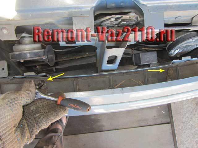 Замена переднего бампера на ваз 2110 - снятие и установка