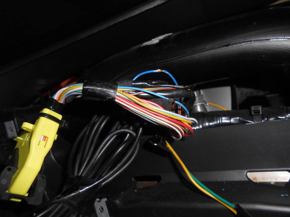 Установка автосигнализации на лада гранта - точки подключения, расположение и цвета проводов